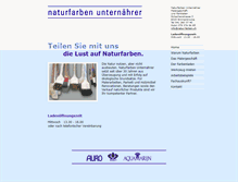 Tablet Screenshot of natur-farben.ch